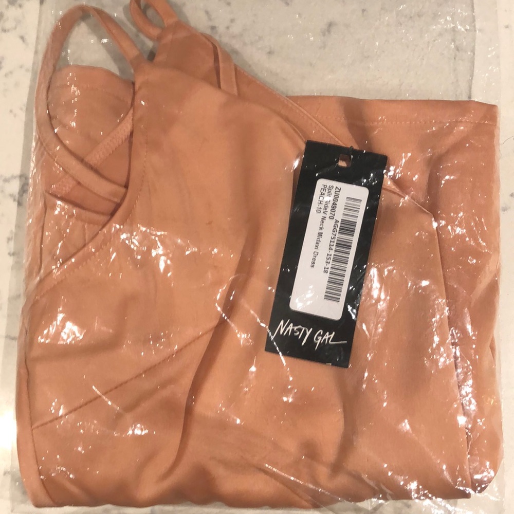 Nasty Gal-Satin My Opinion Midi Dress - Picture 5 of 5